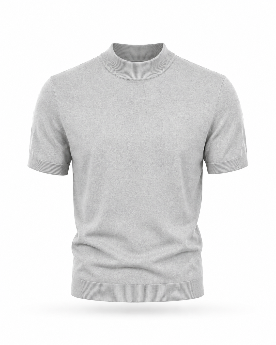 T-shirt accollata in Maglia