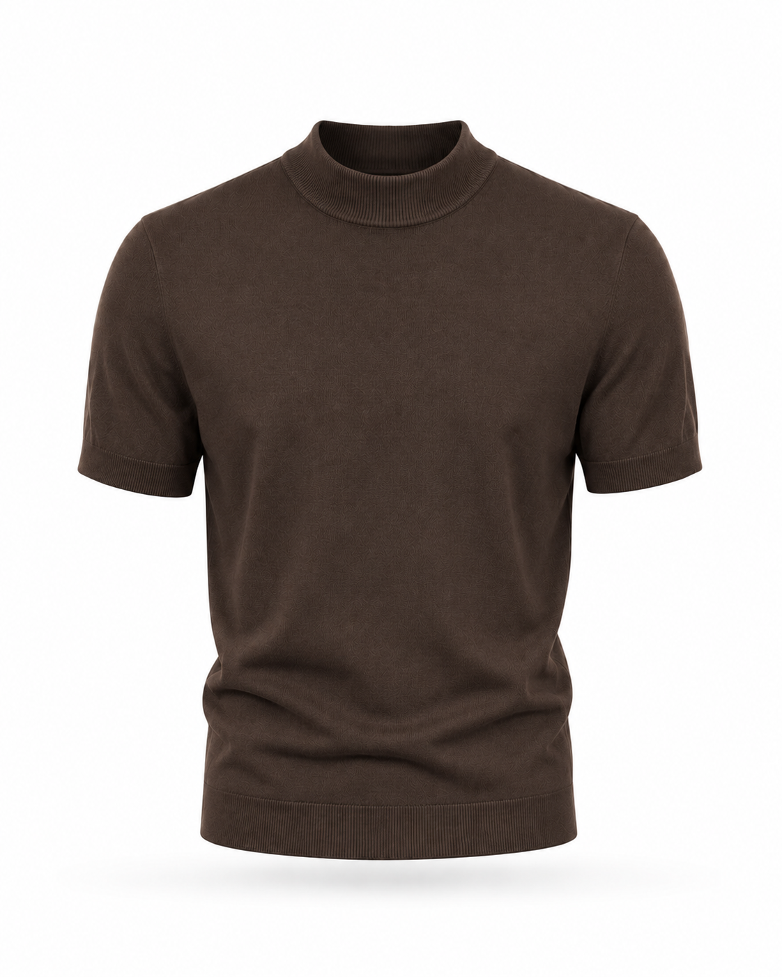 T-shirt accollata in Maglia