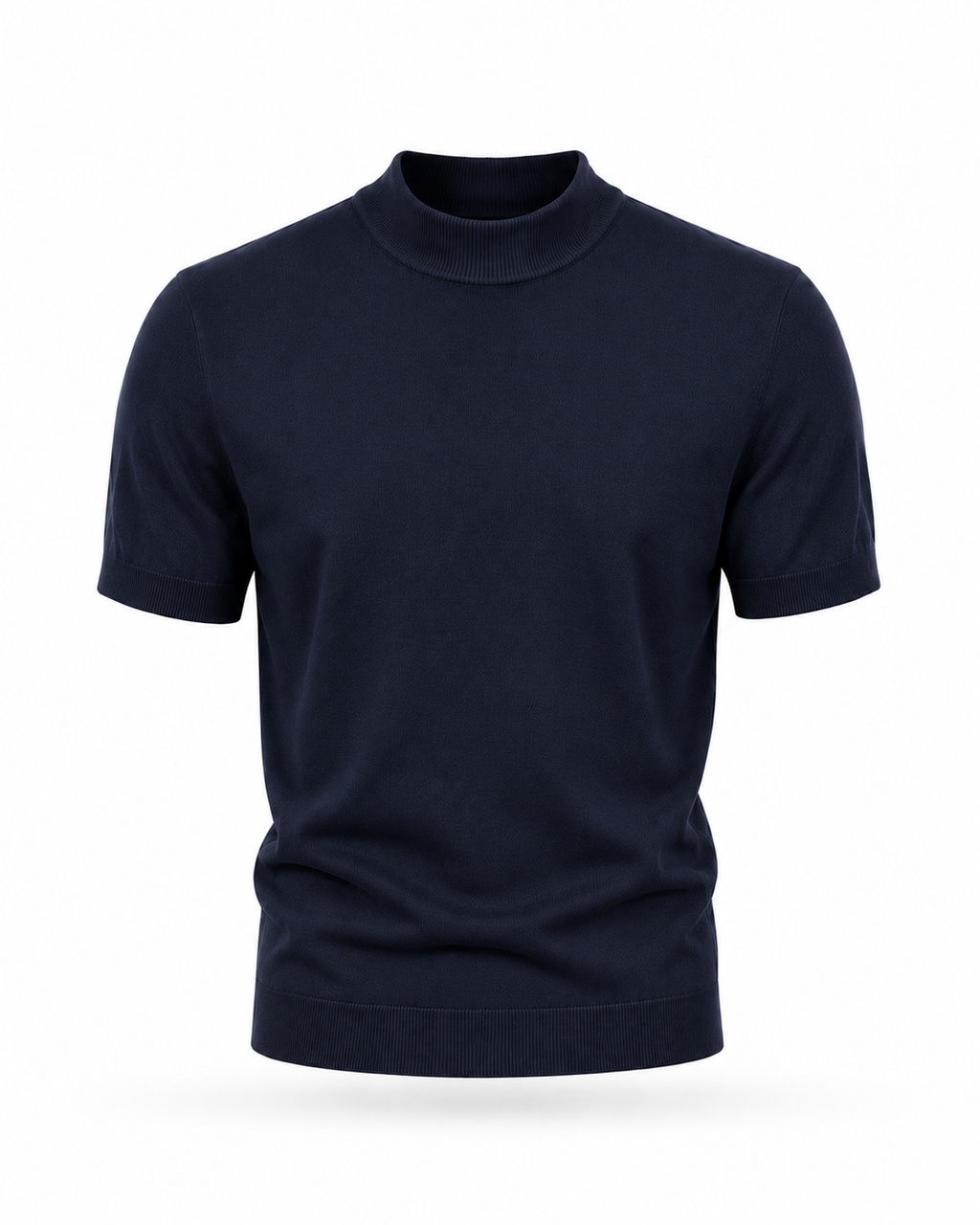 T-shirt accollata in Maglia