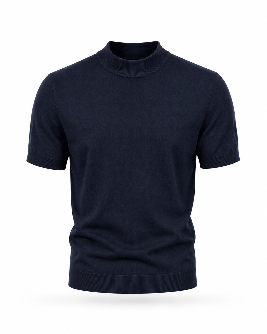 T-shirt accollata in Maglia