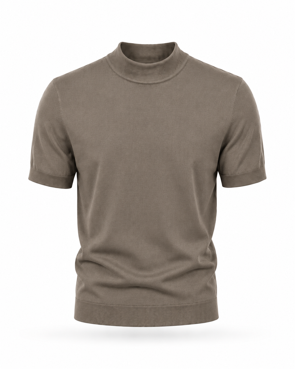 T-shirt accollata in Maglia