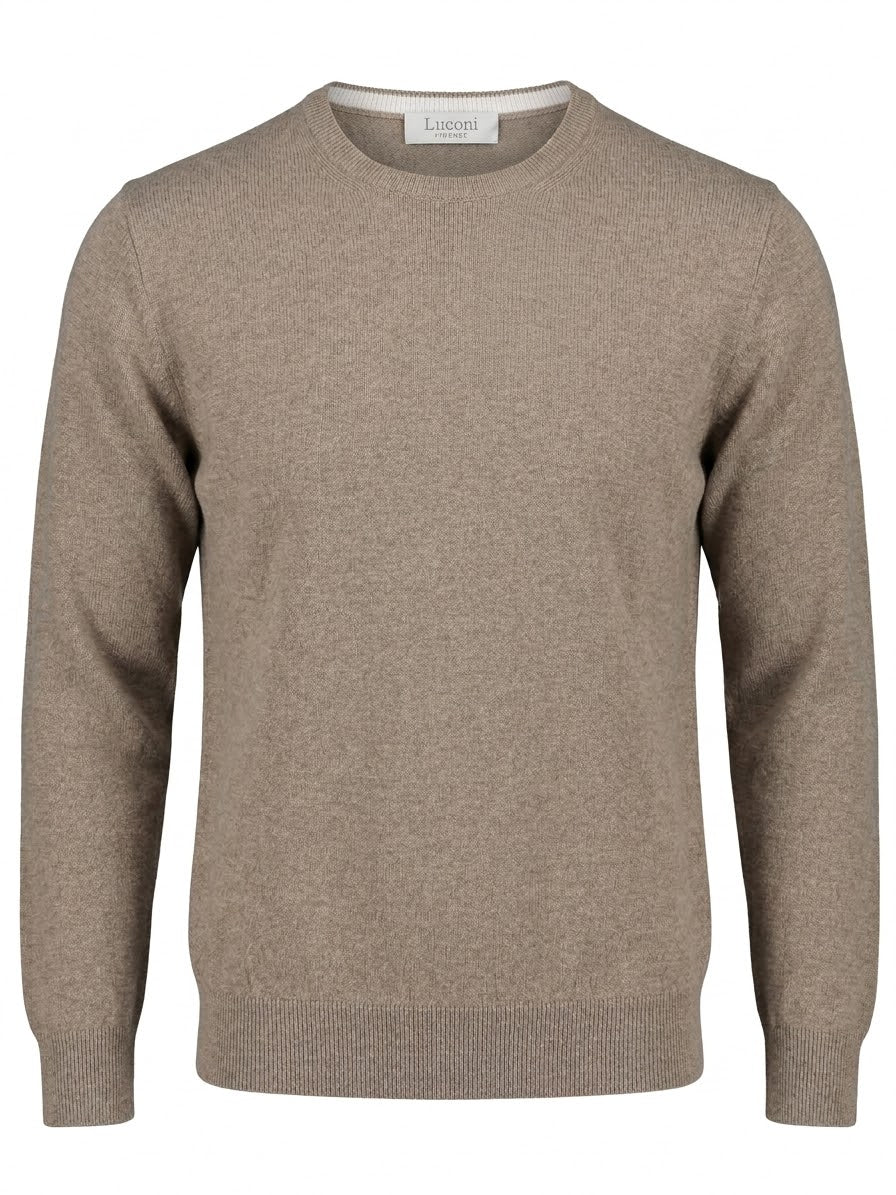 Girocollo Cotone e Cashmere Premium