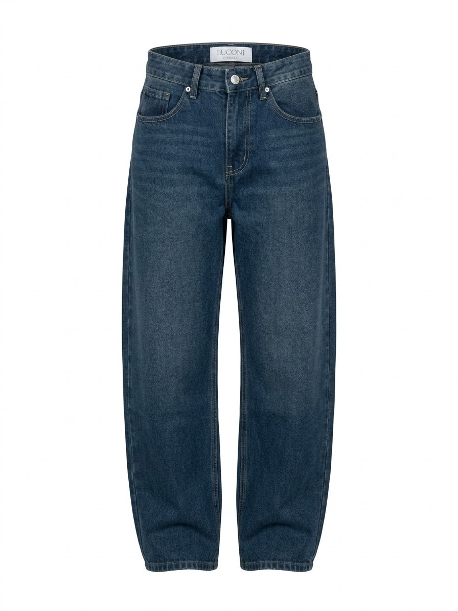 Jeans baggy sabbiato