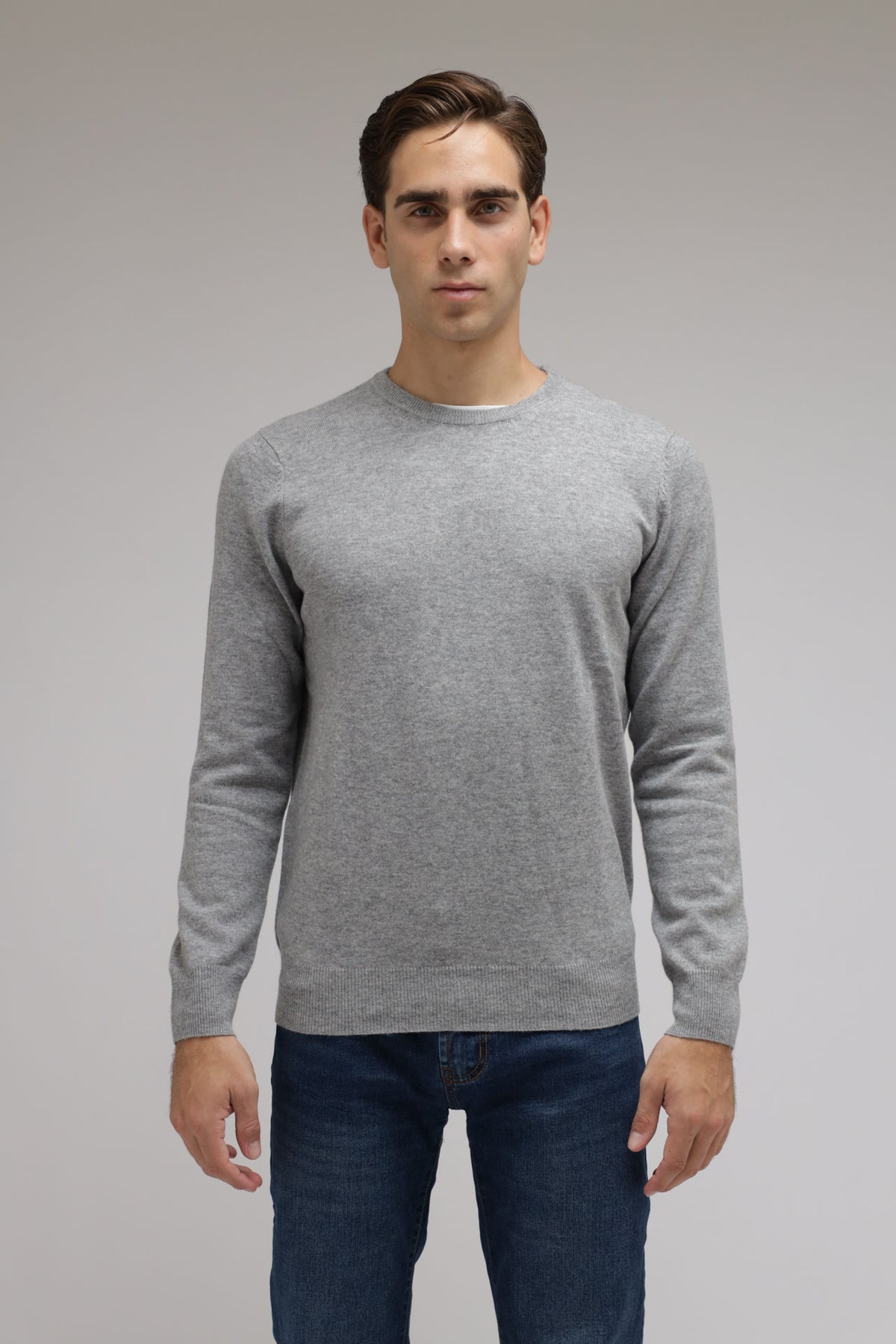 Girocollo in lana e cashmere Premium