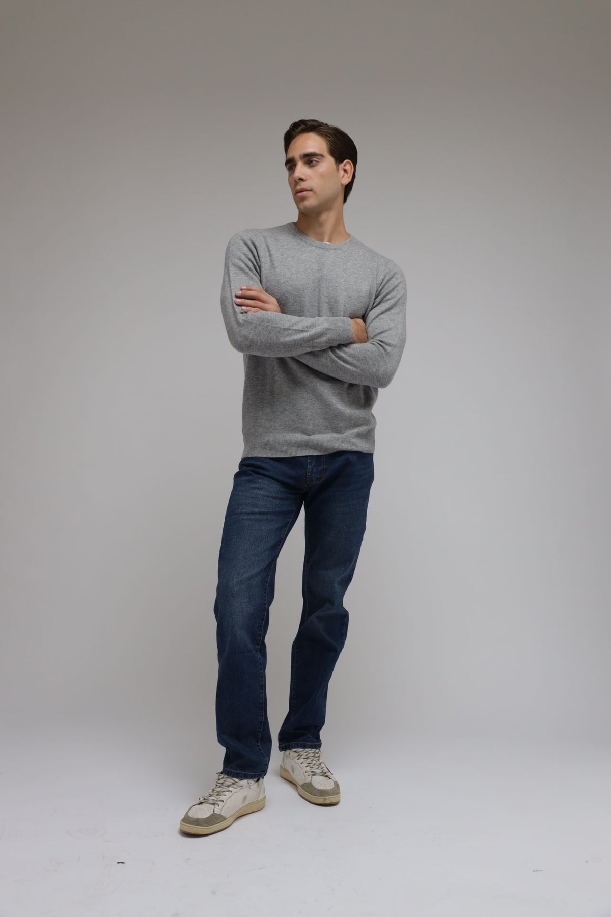 Girocollo in lana e cashmere Premium