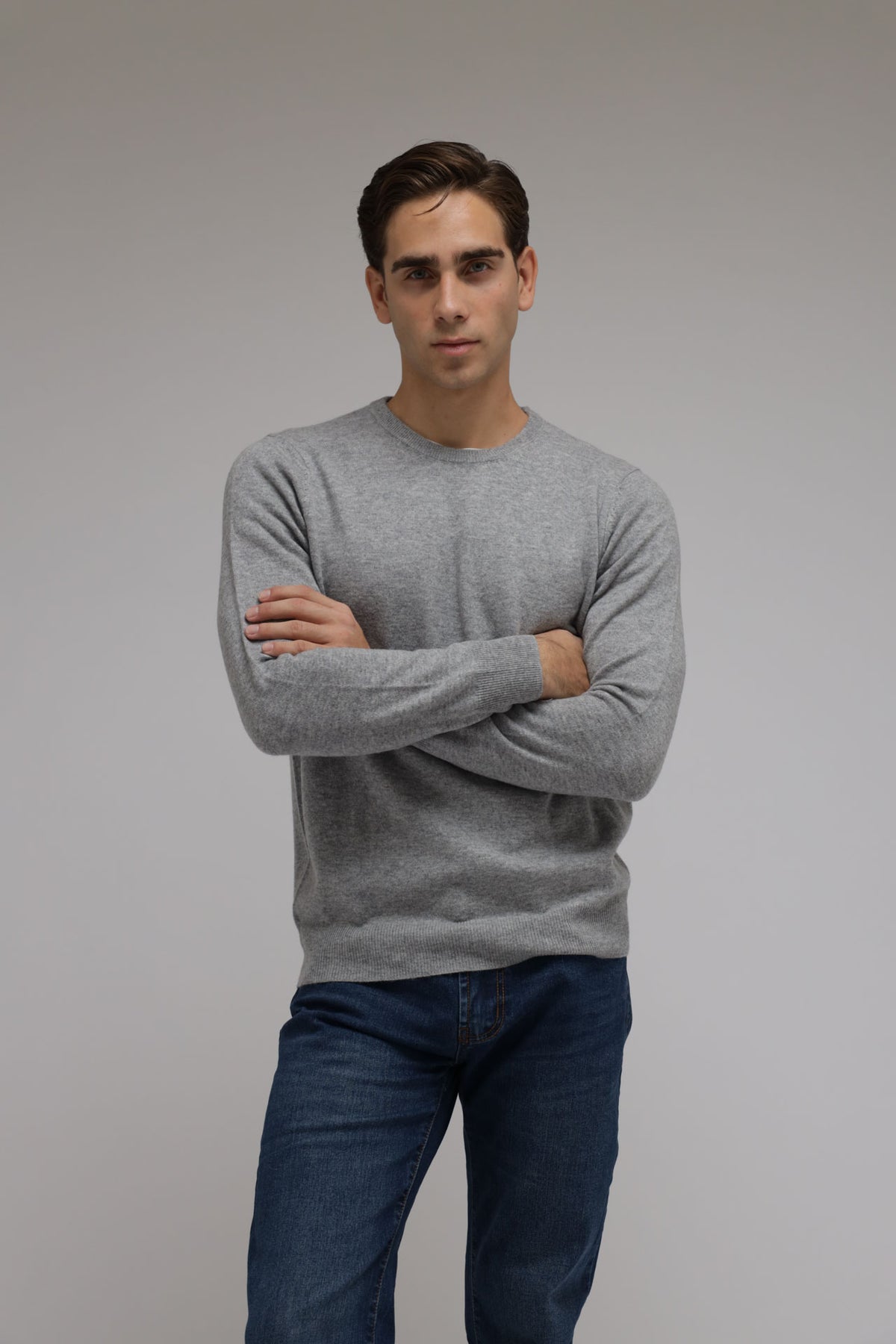 Girocollo in lana e cashmere Premium