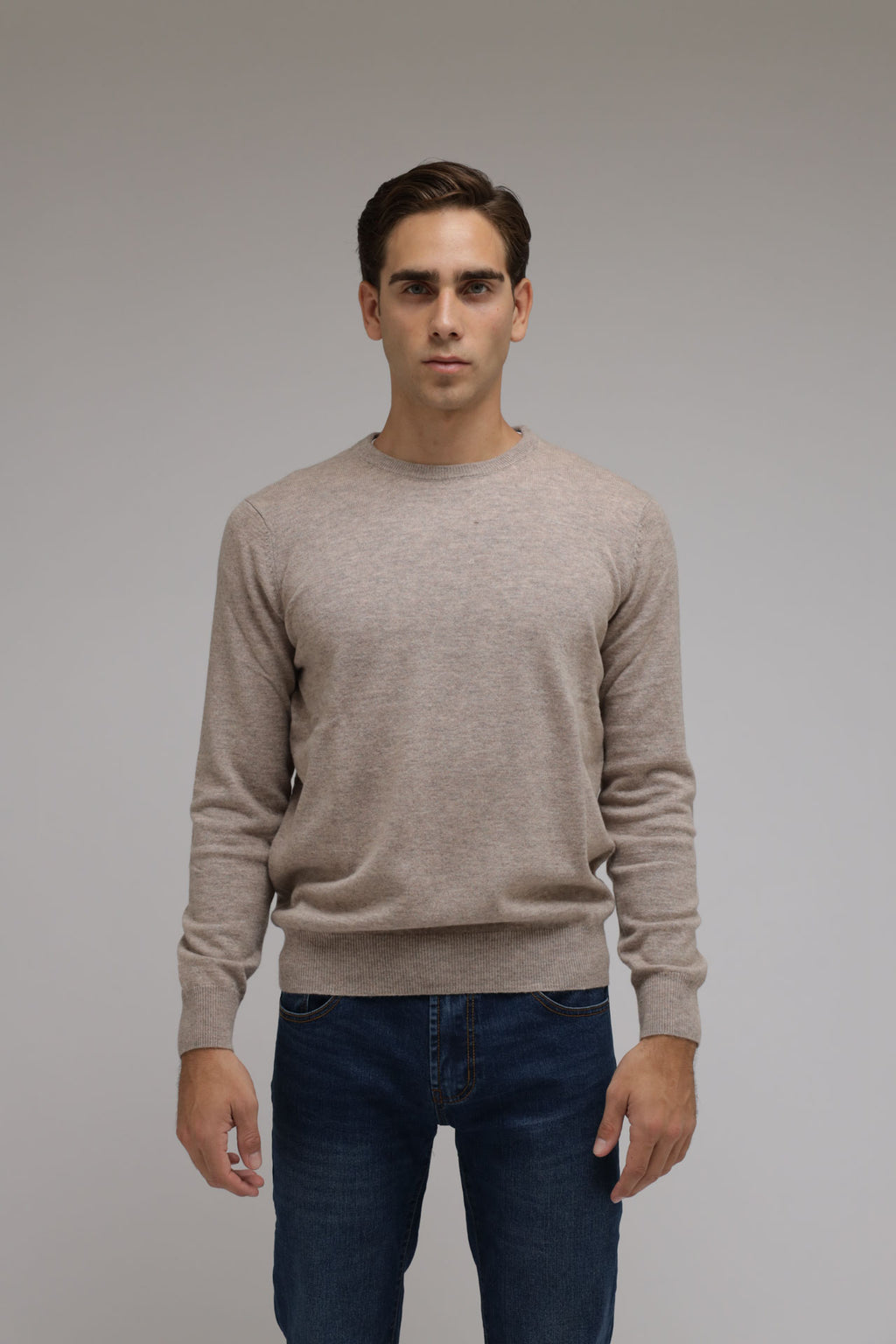 Girocollo in lana e cashmere Premium