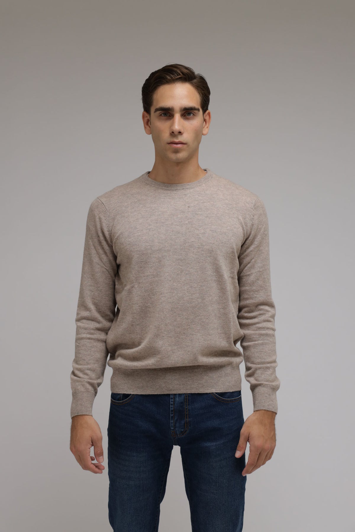 Girocollo in lana e cashmere Premium
