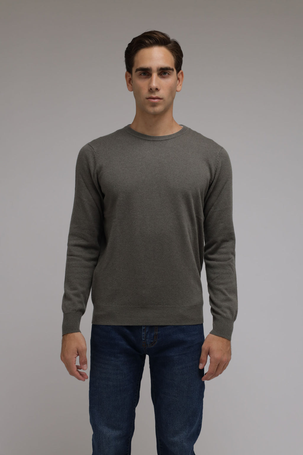 Girocollo in lana e cashmere Premium