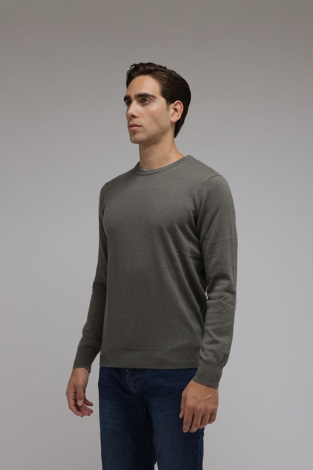 Girocollo in lana e cashmere Premium