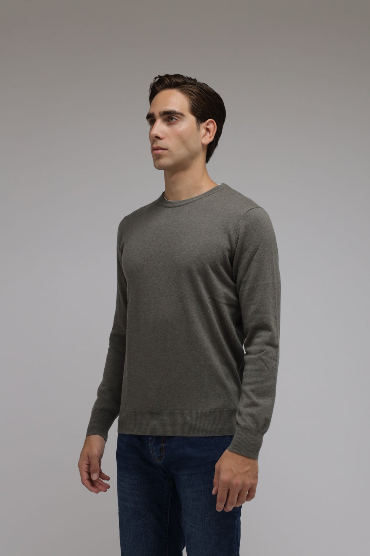 Girocollo in lana e cashmere Premium