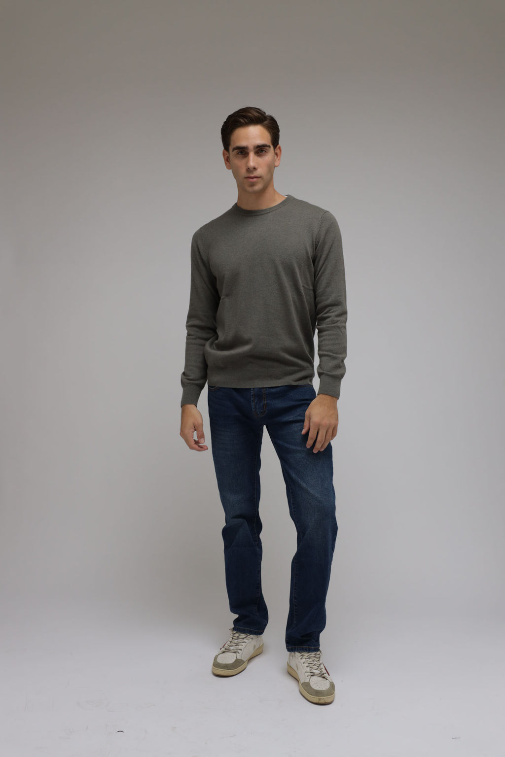 Girocollo in lana e cashmere Premium