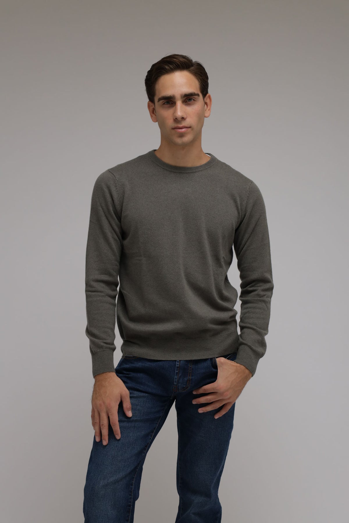 Girocollo in lana e cashmere Premium