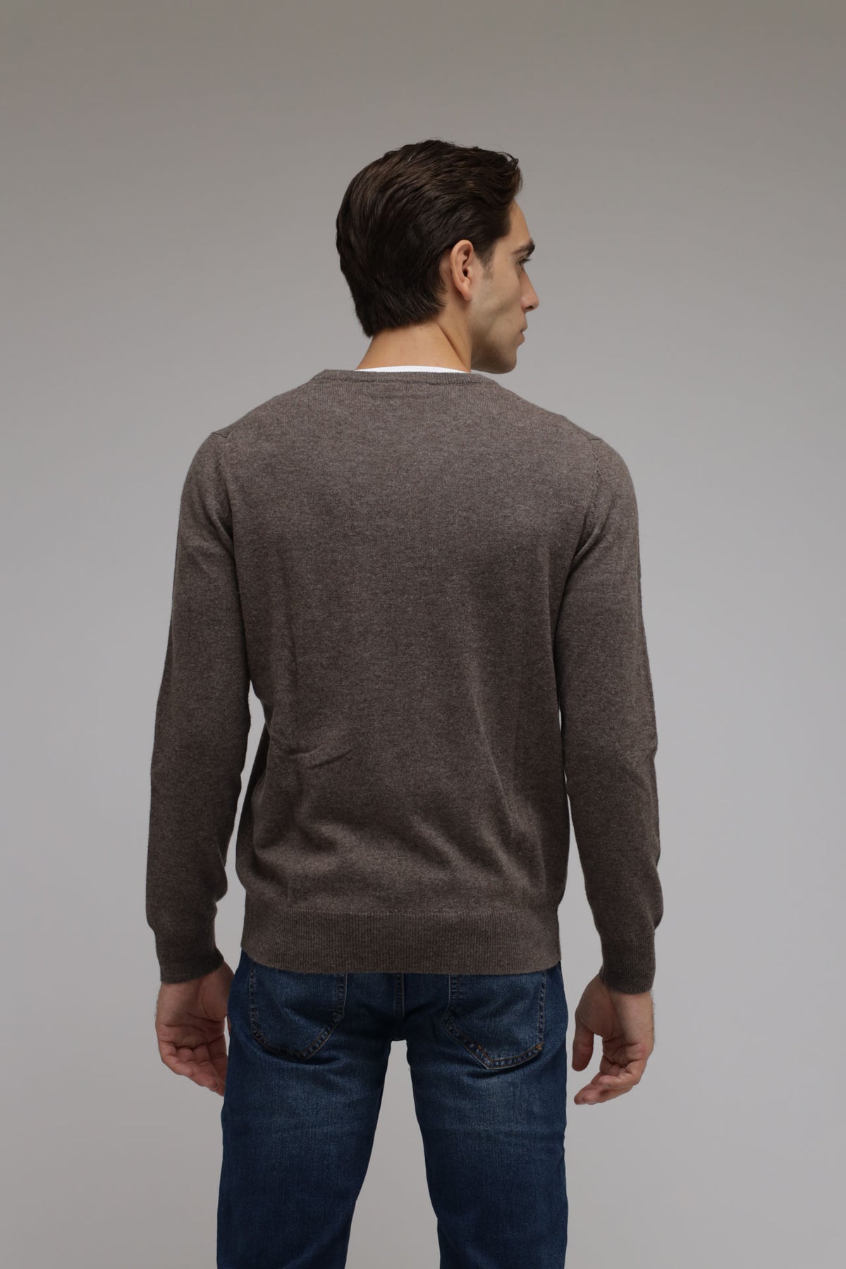 Girocollo in lana e cashmere Premium