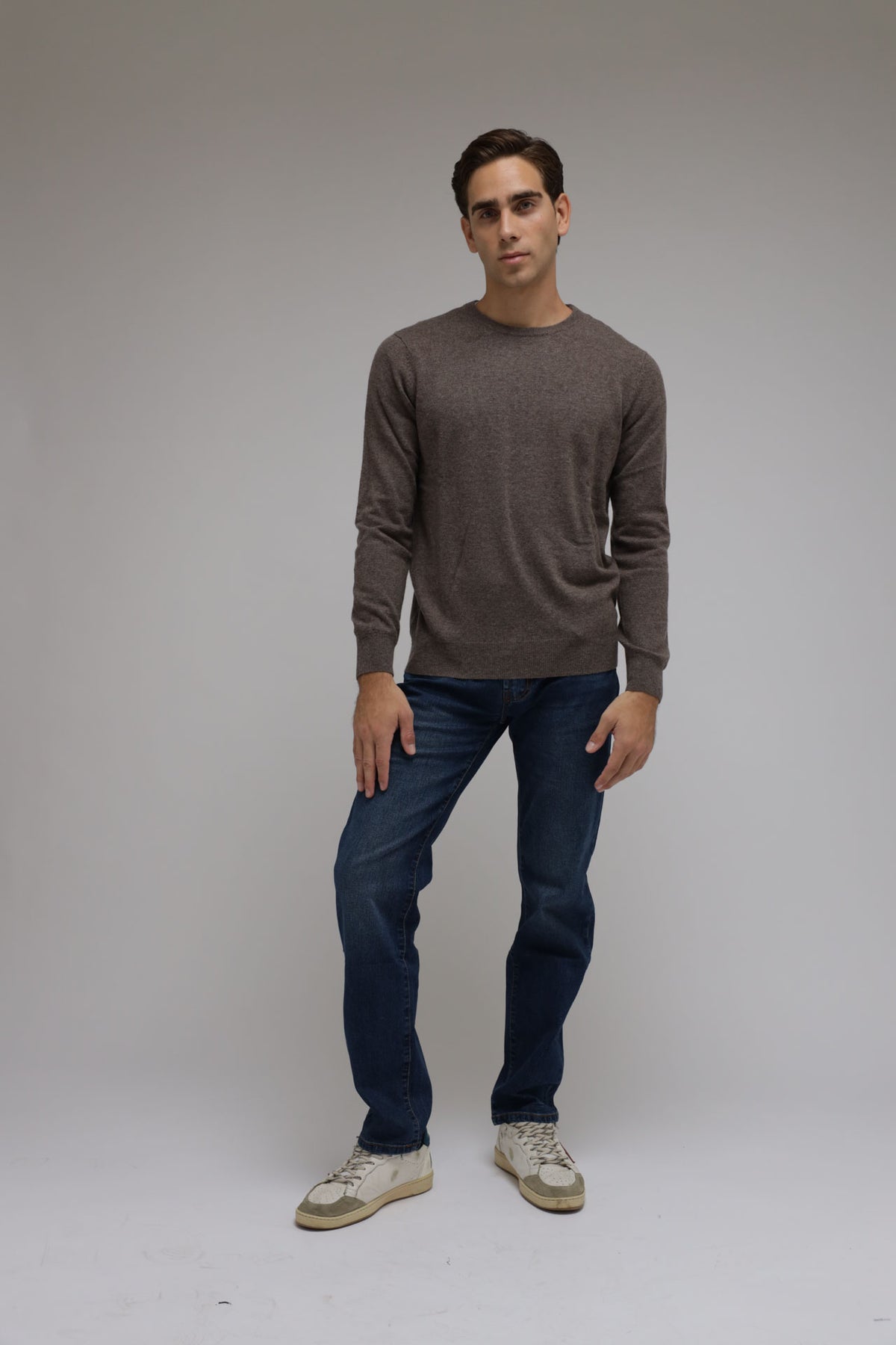 Girocollo in lana e cashmere Premium