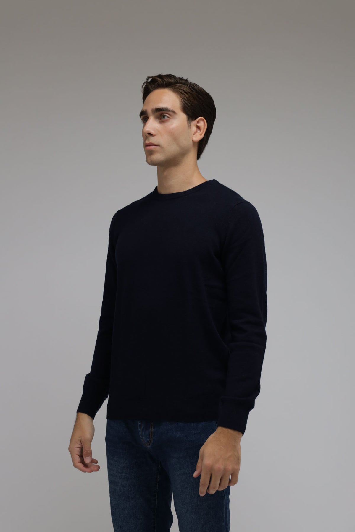 Girocollo in lana e cashmere Premium