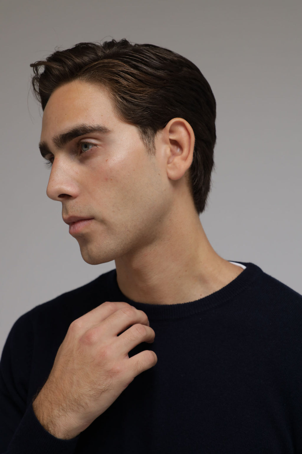 Girocollo in lana e cashmere Premium