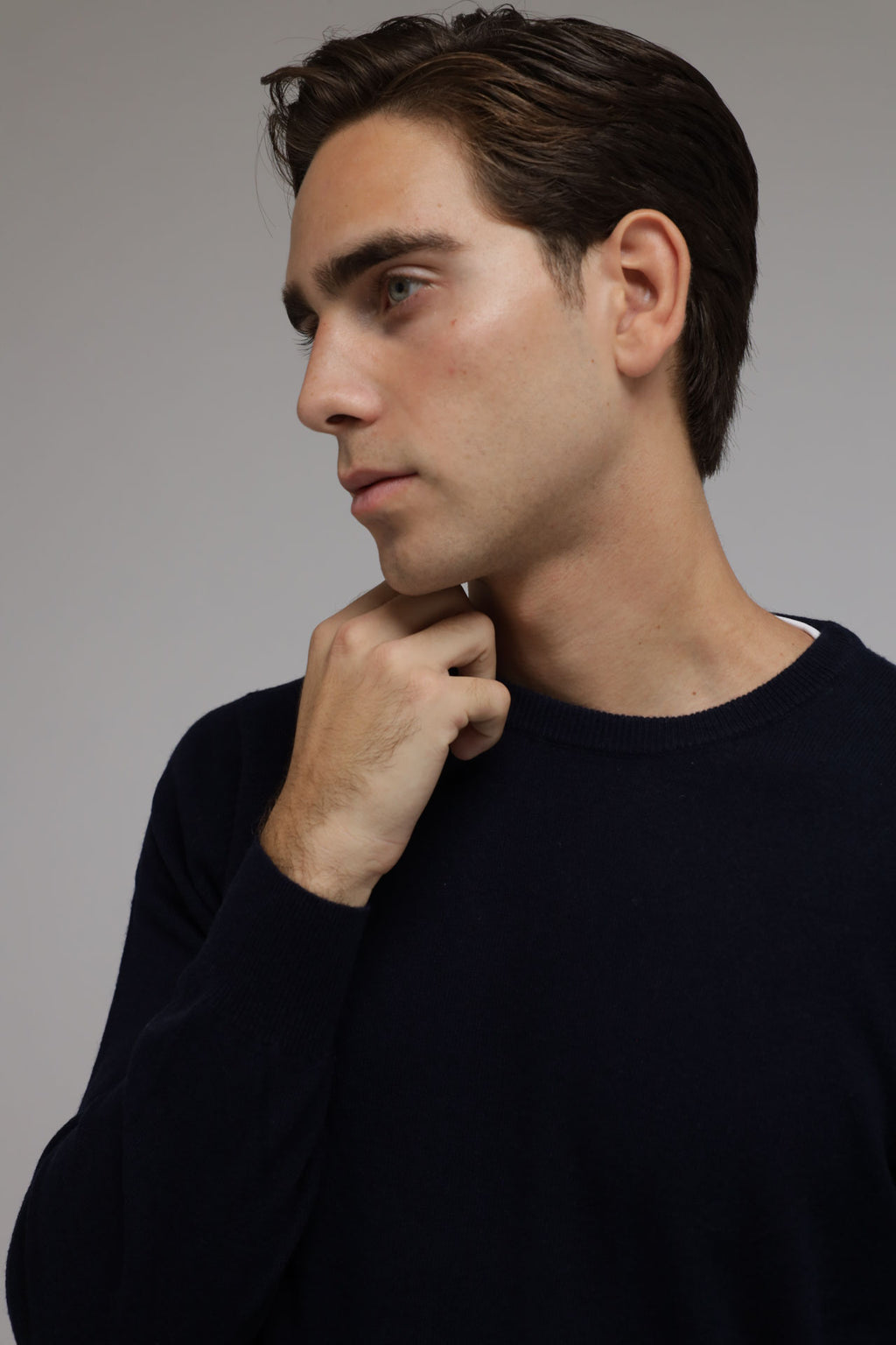 Girocollo in lana e cashmere Premium
