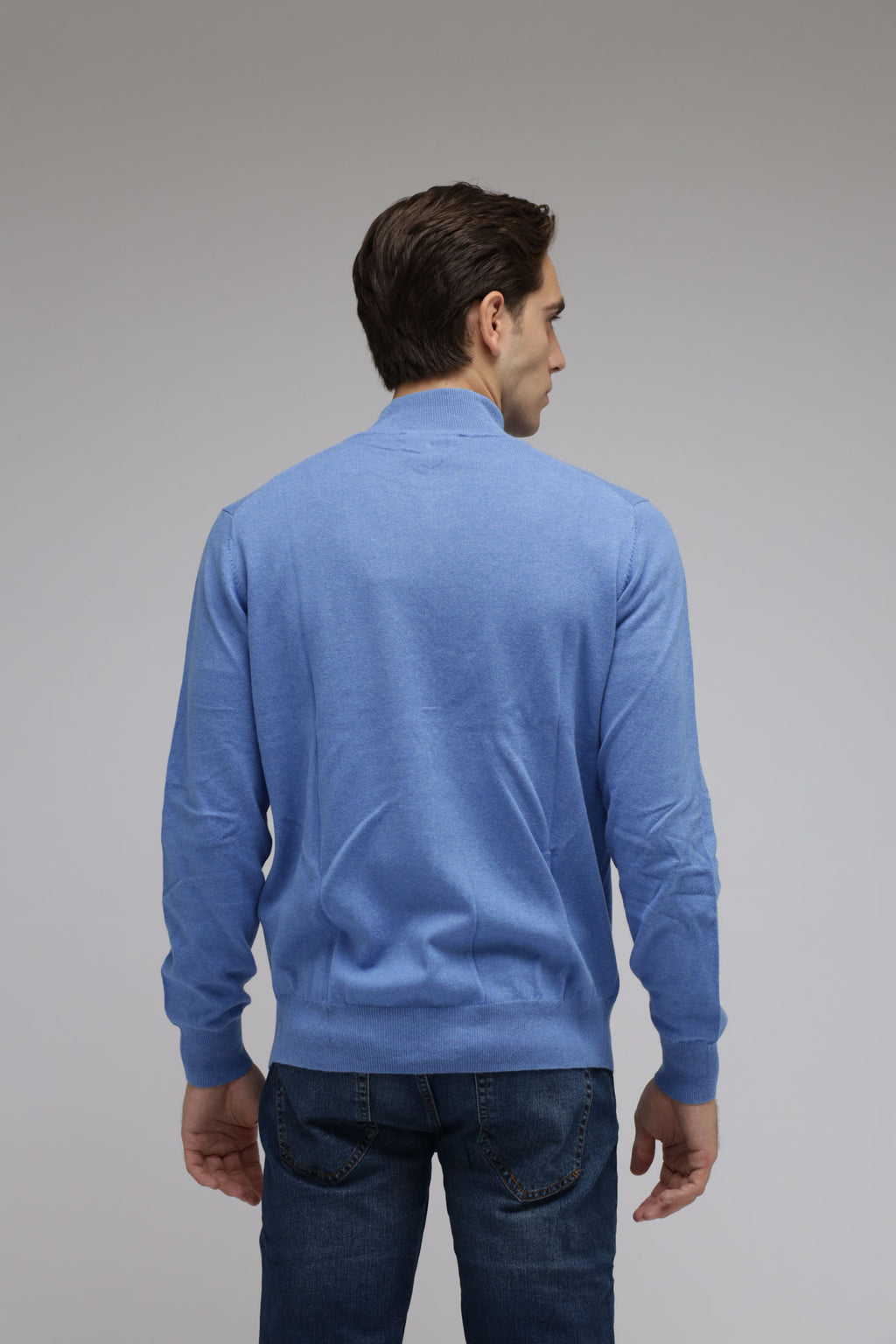 Cardigan full zip cotone e cashmere Premium