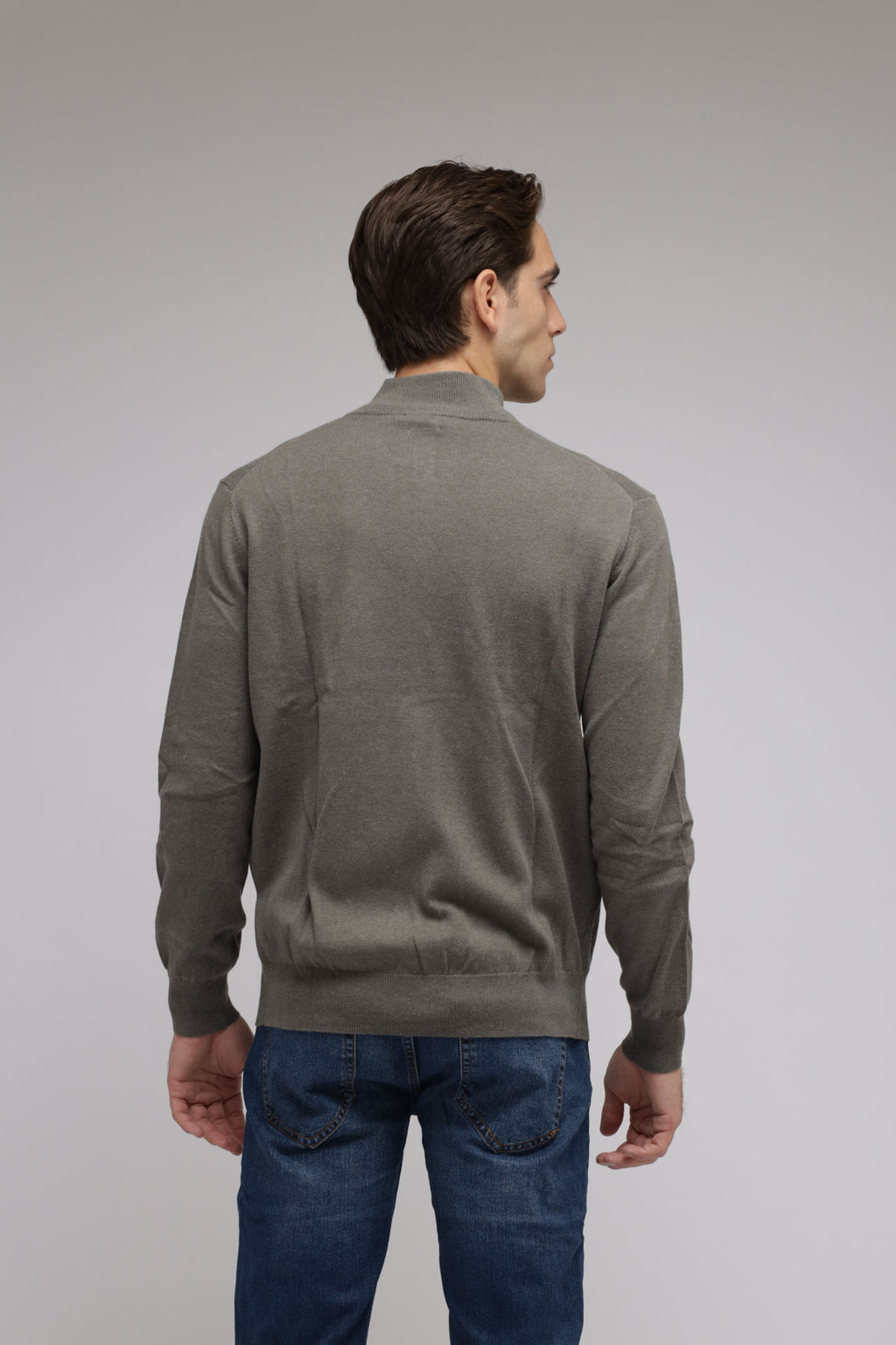Cardigan full zip cotone e cashmere Premium