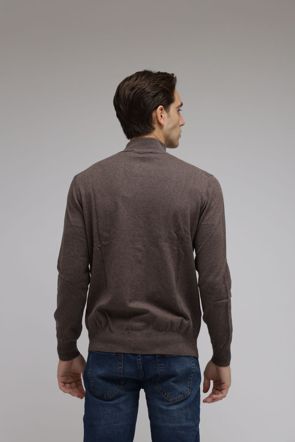 Cardigan full zip cotone e cashmere Premium
