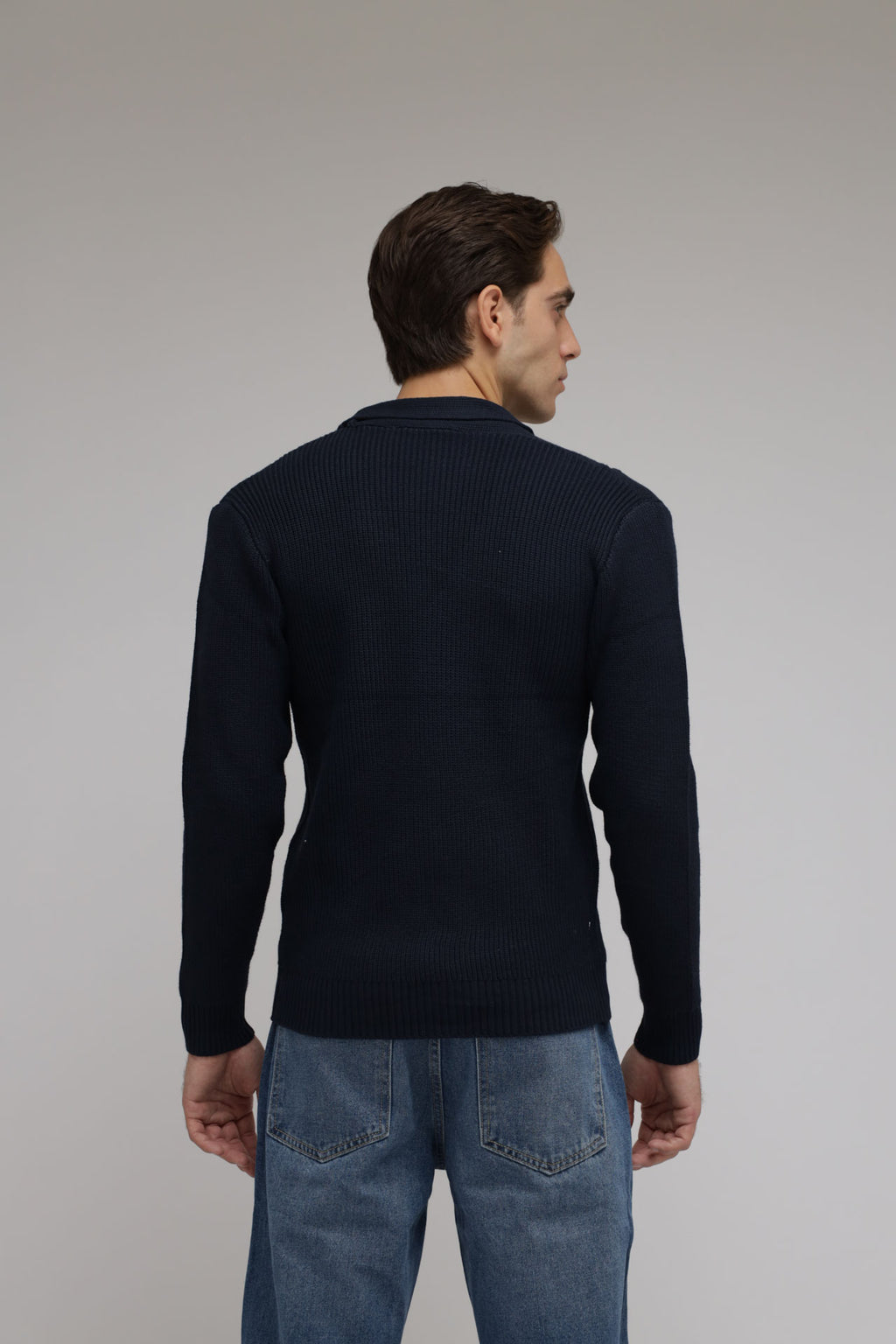Cardigan con trecce a coste