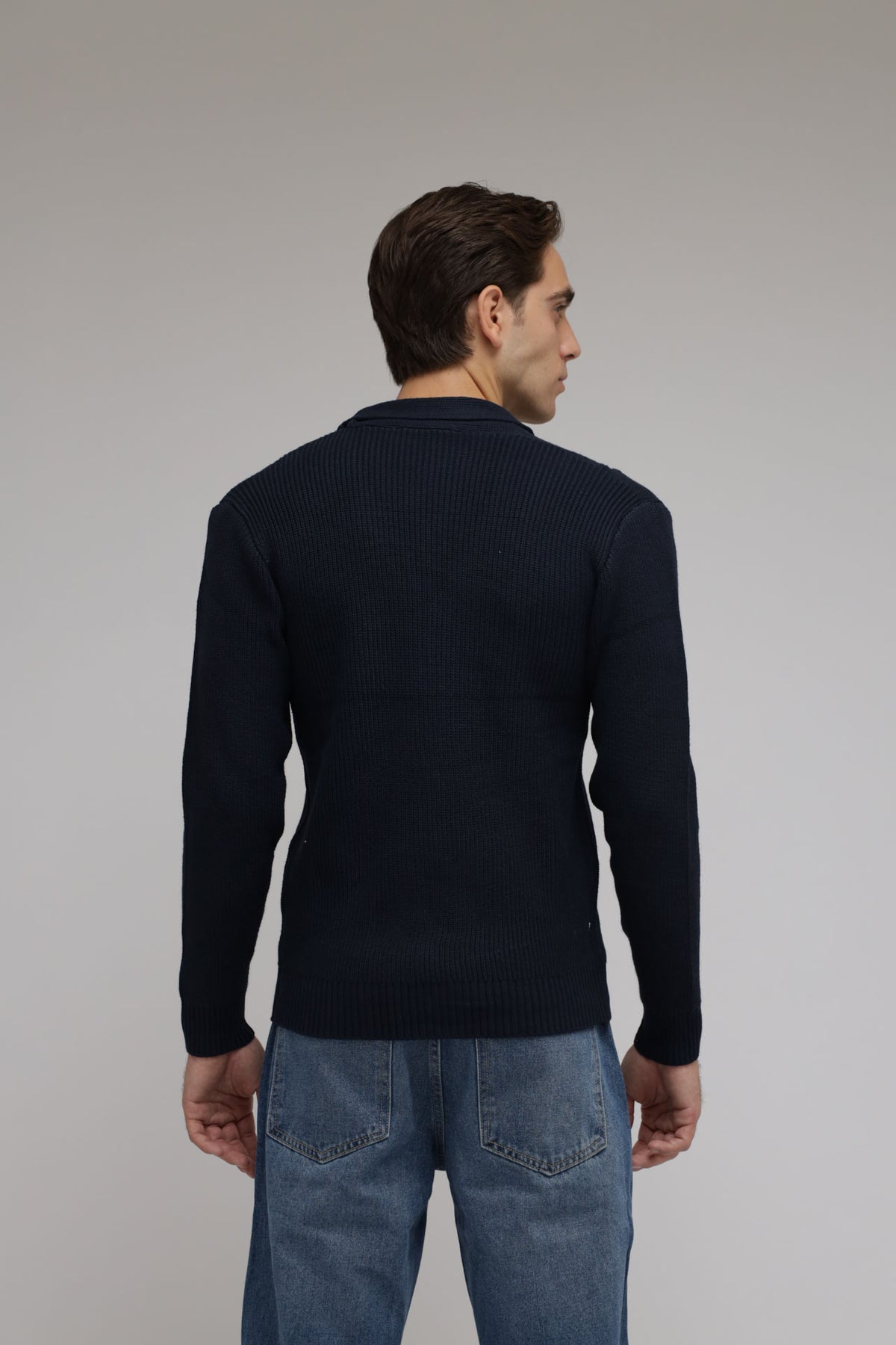 Cardigan con trecce a coste