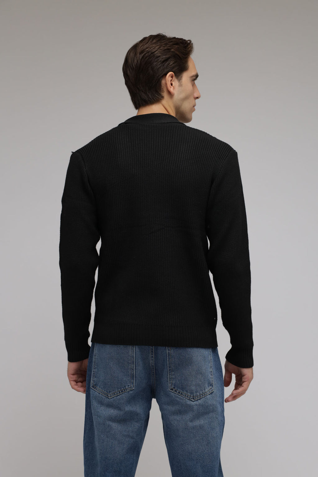 Cardigan con trecce a coste