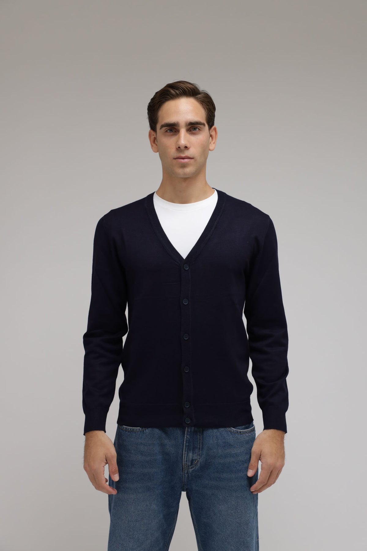 Cardigan in maglia con bottoni