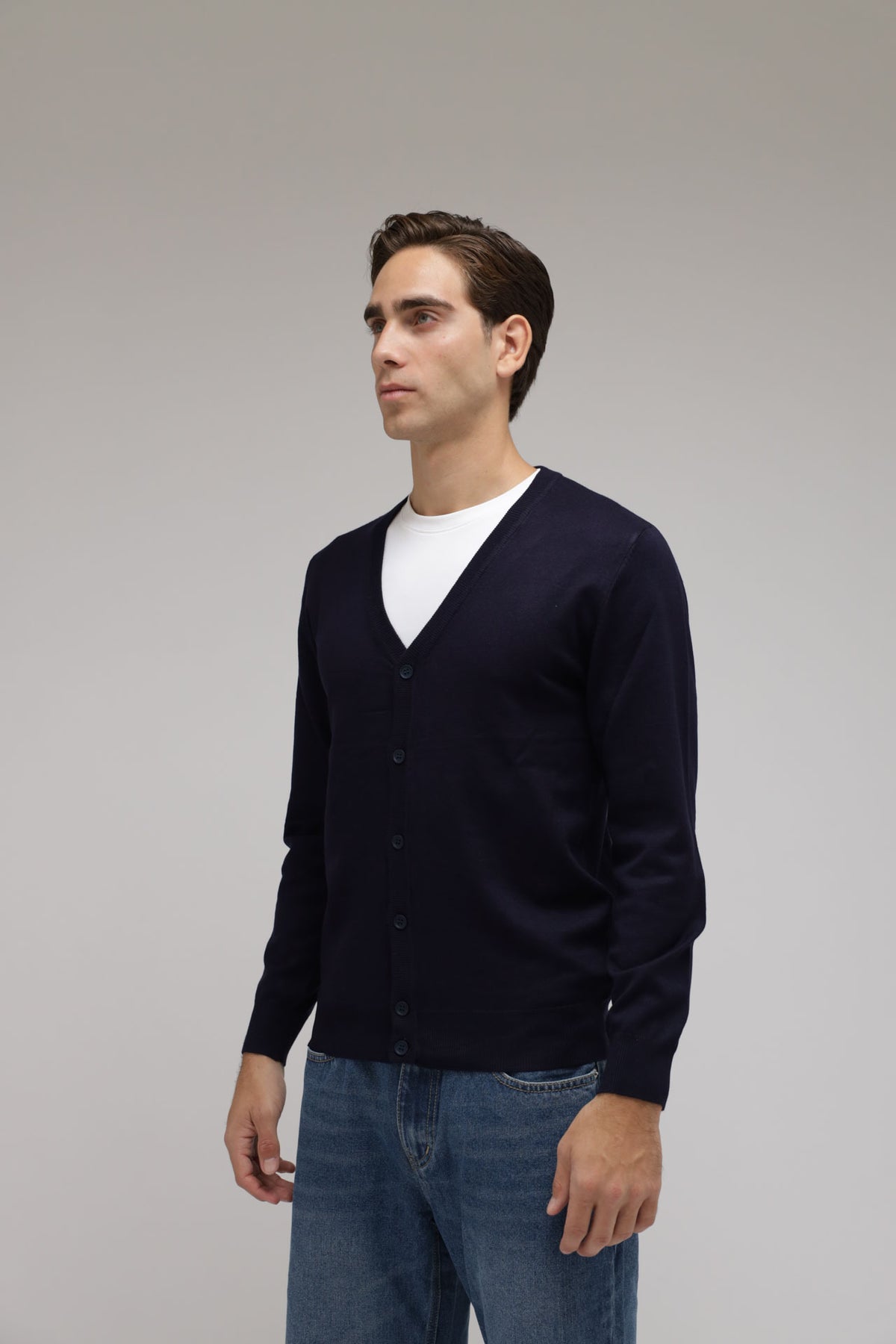 Cardigan in maglia con bottoni