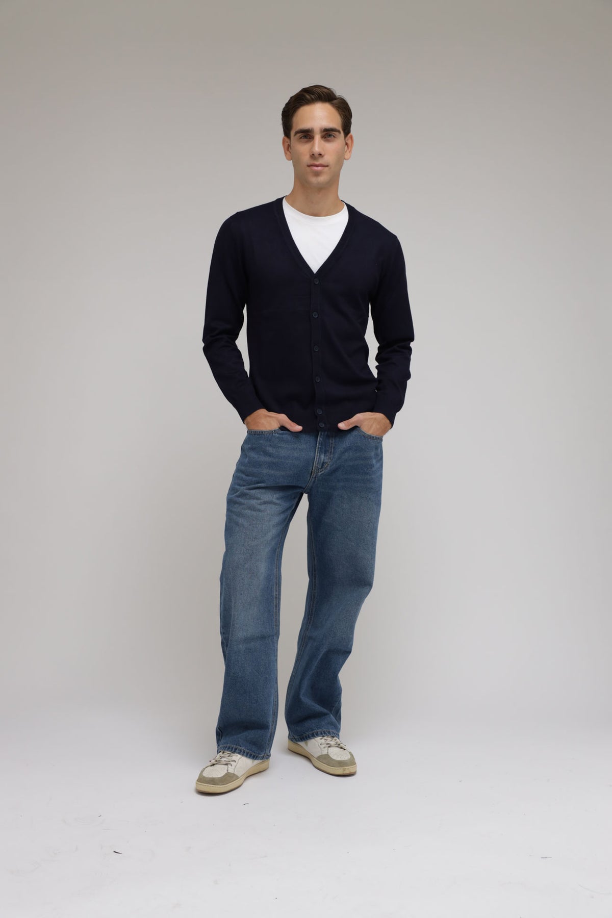 Cardigan in maglia con bottoni