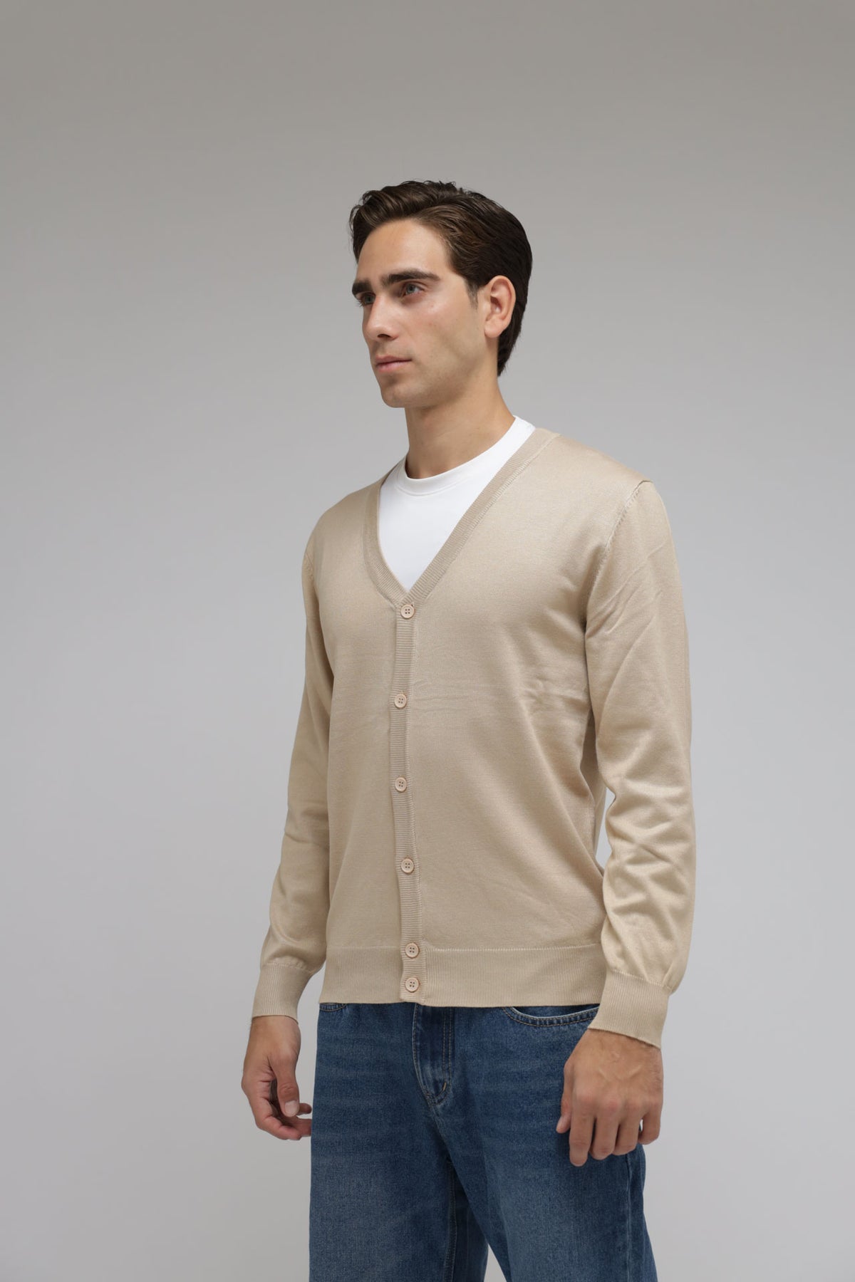 Cardigan in maglia con bottoni