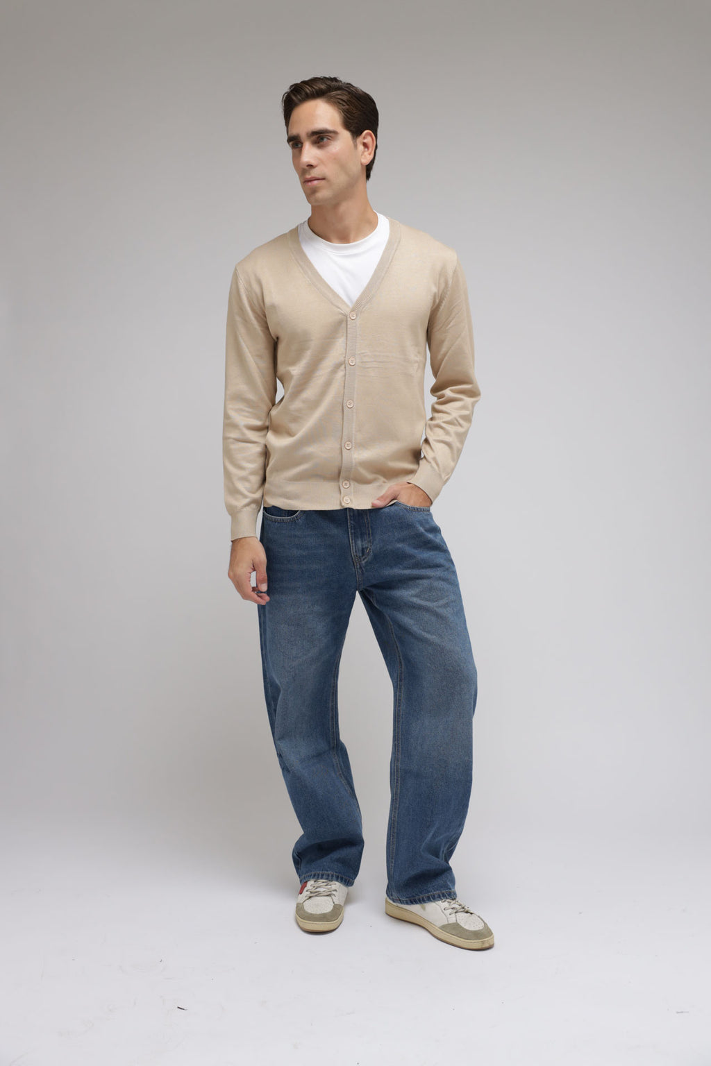 Cardigan in maglia con bottoni
