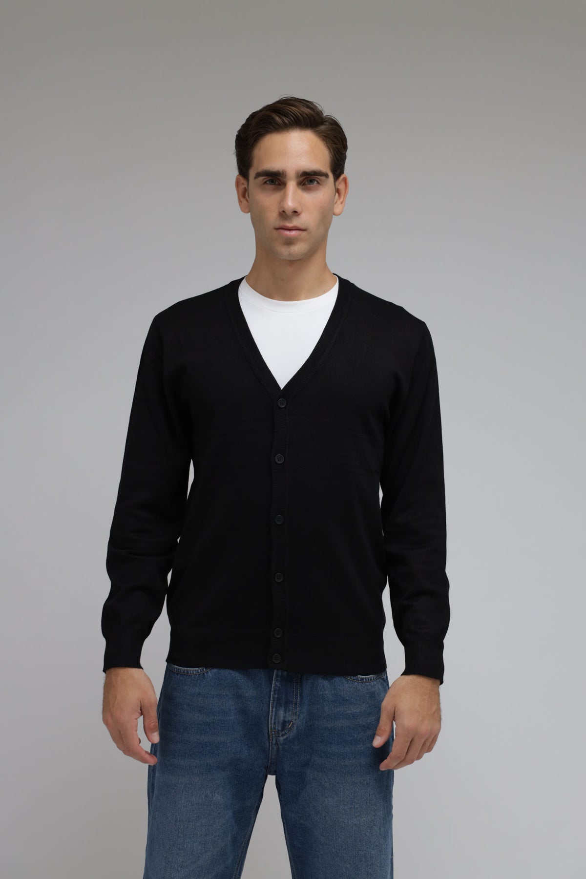 Cardigan in maglia con bottoni