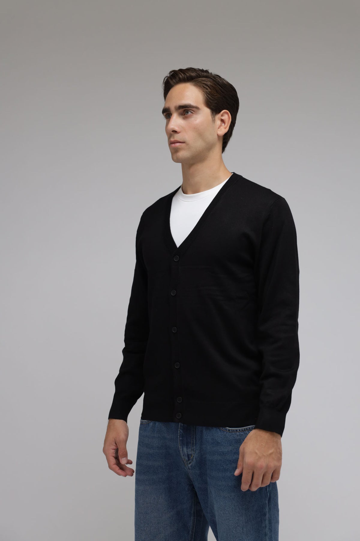 Cardigan in maglia con bottoni