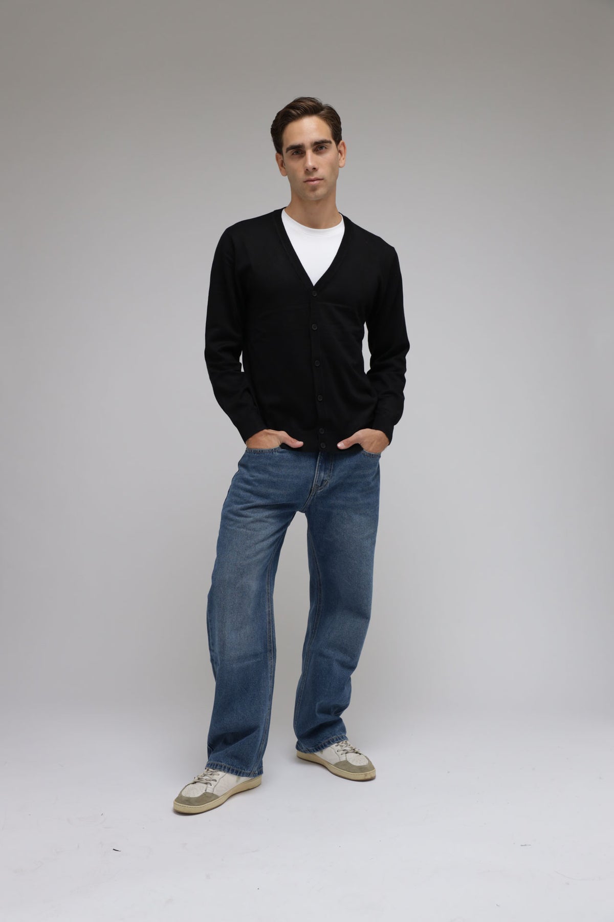 Cardigan in maglia con bottoni