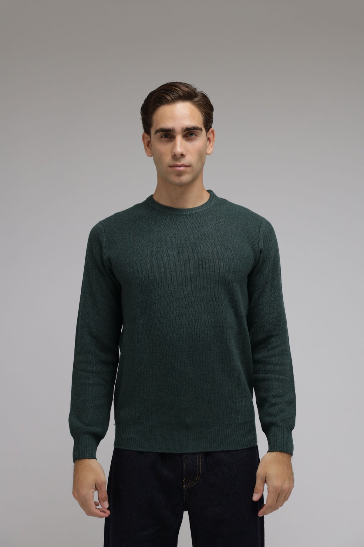 Maglia nido d’ape misto lana