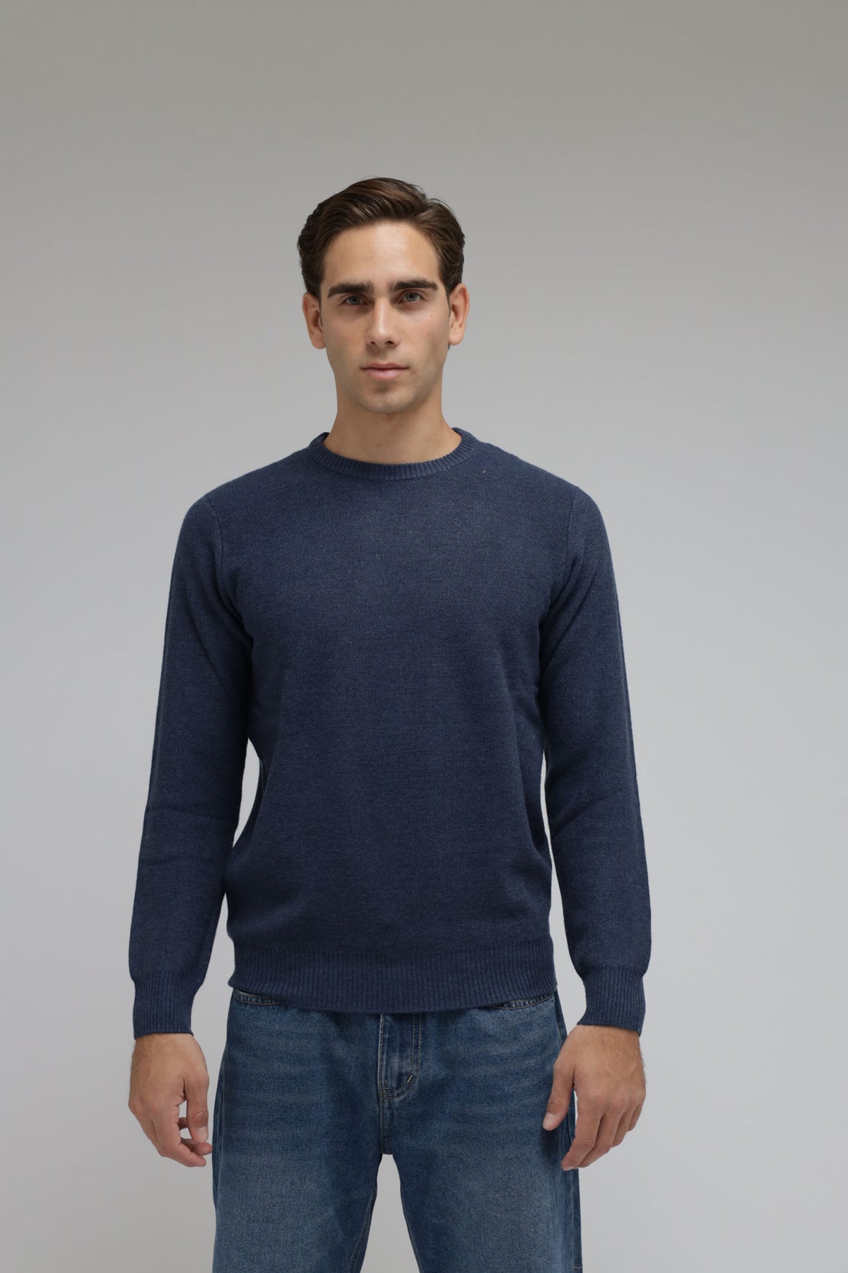 Maglia nido d’ape misto lana