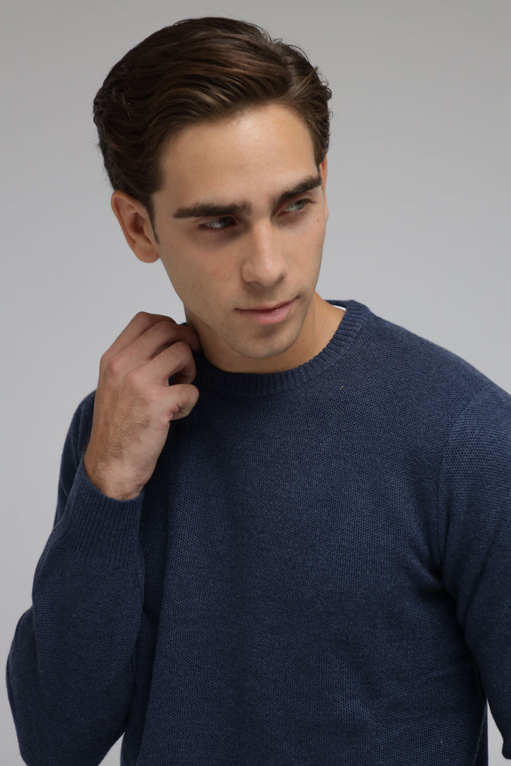 Maglia nido d’ape misto lana