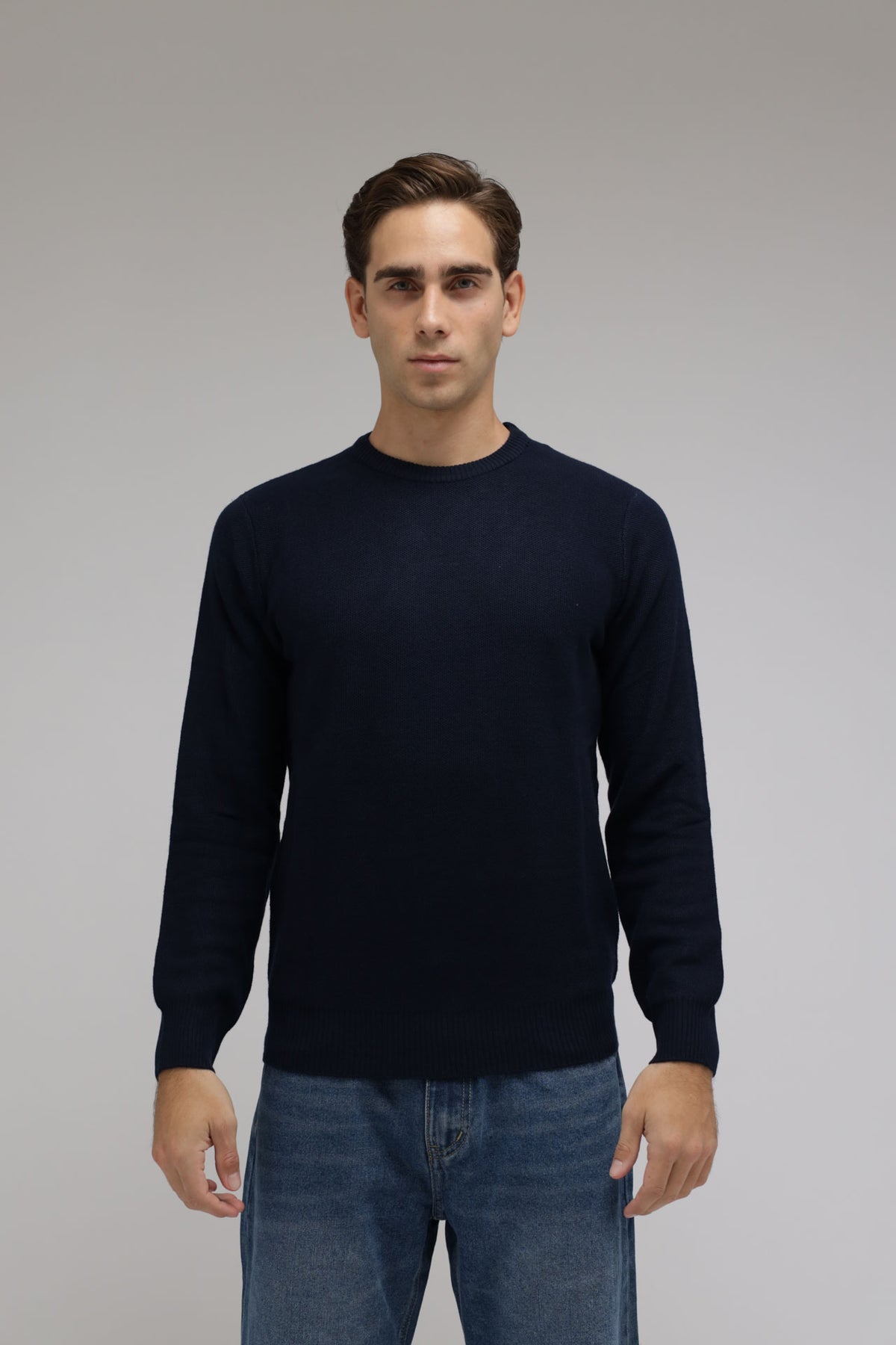 Maglia nido d’ape misto lana