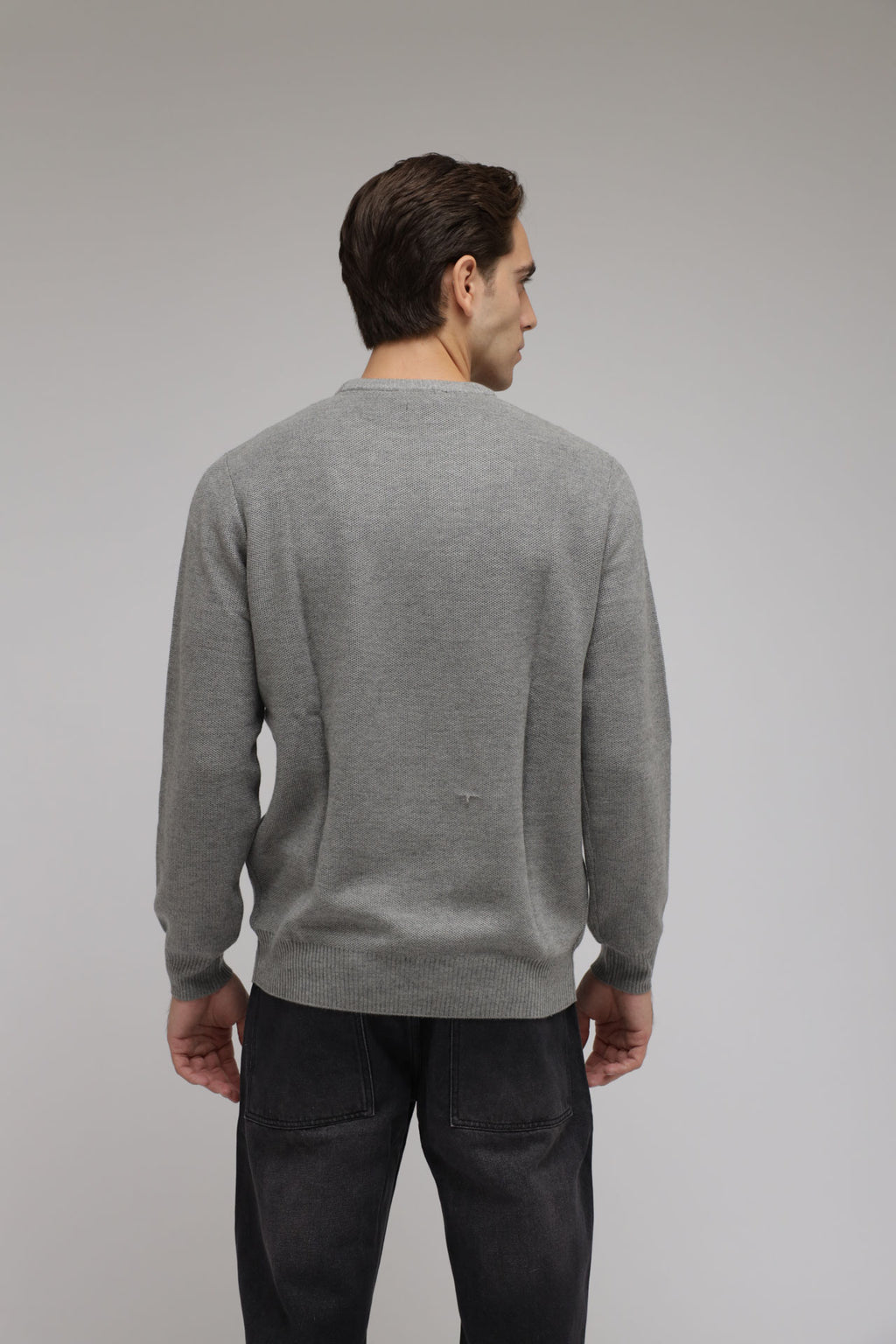 Maglia nido d’ape misto lana