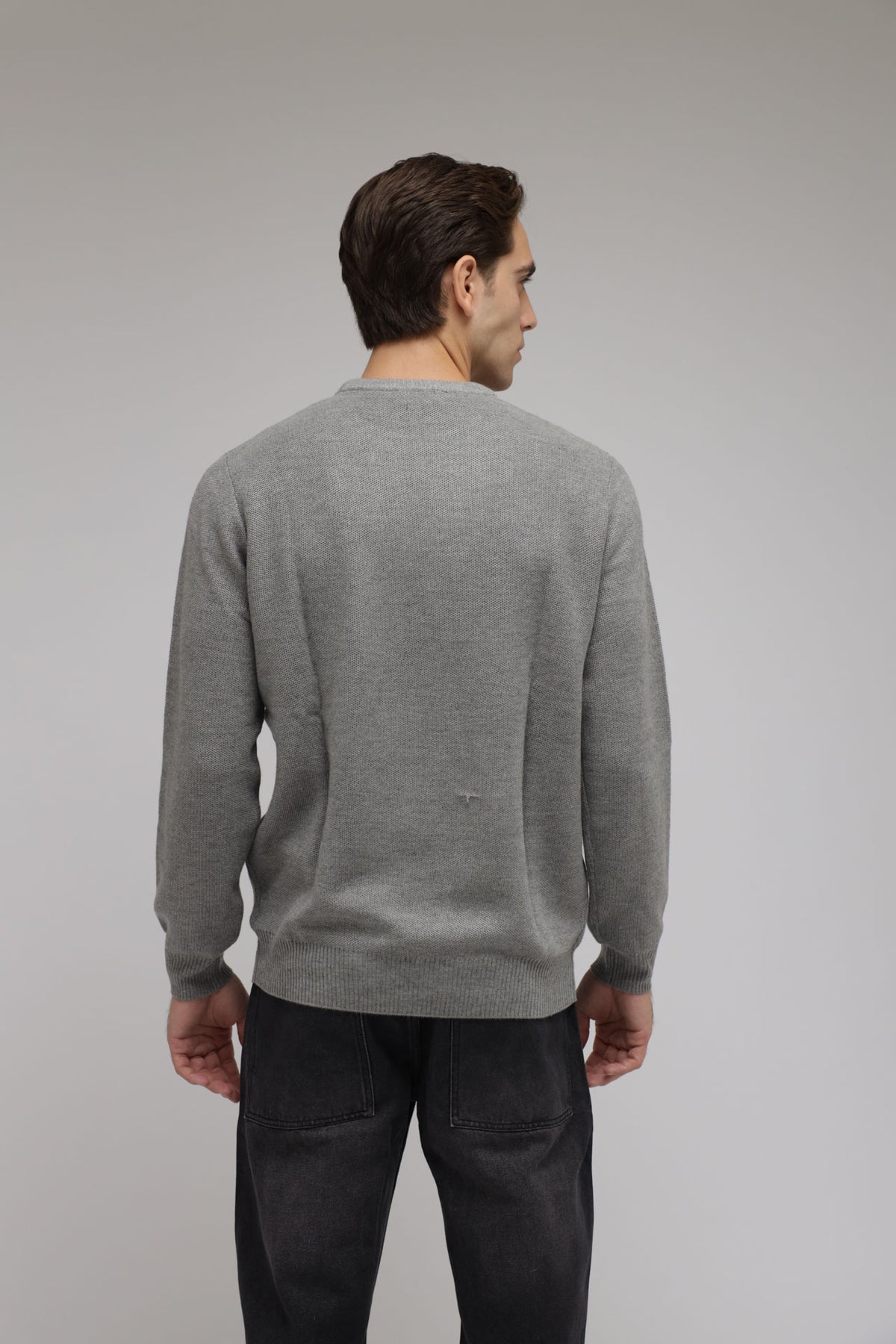 Maglia nido d’ape misto lana