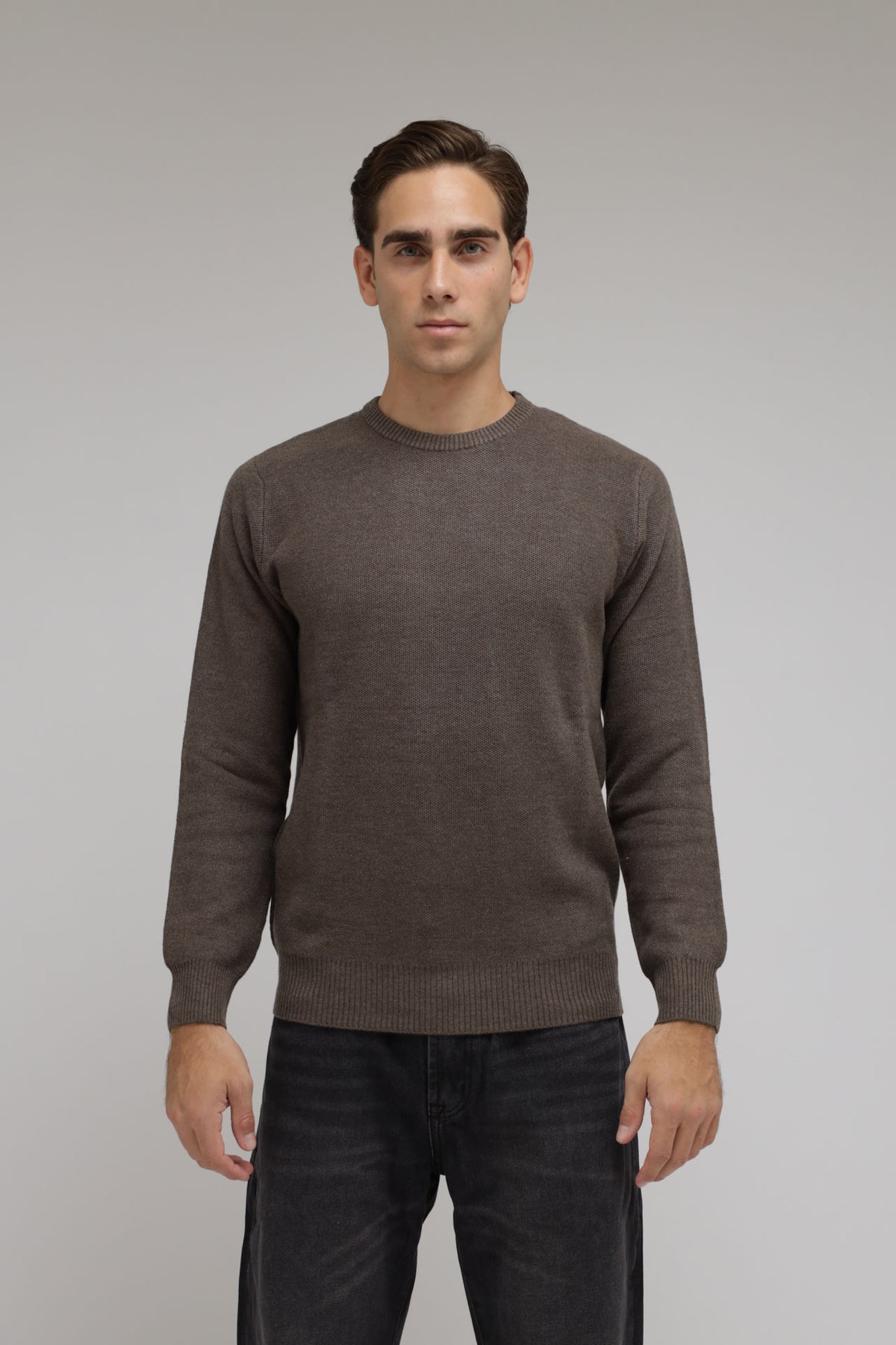 Maglia nido d’ape misto lana