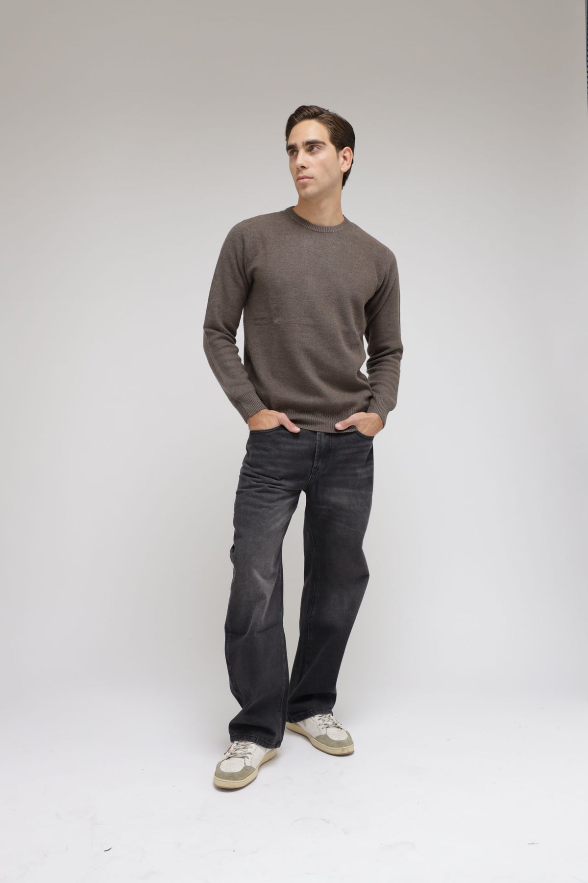Maglia nido d’ape misto lana