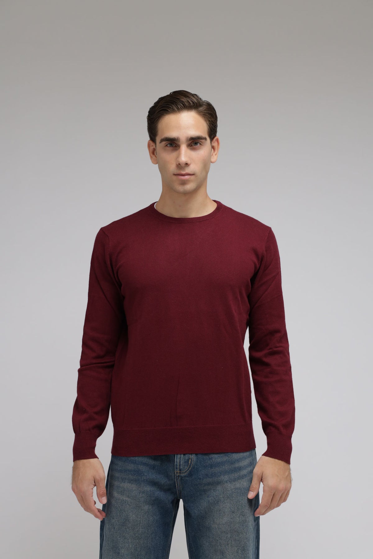Girocollo Cotone e Cashmere Premium