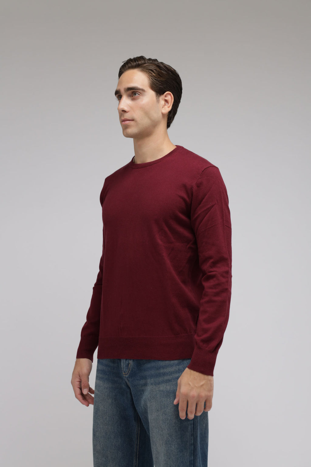 Girocollo Cotone e Cashmere Premium