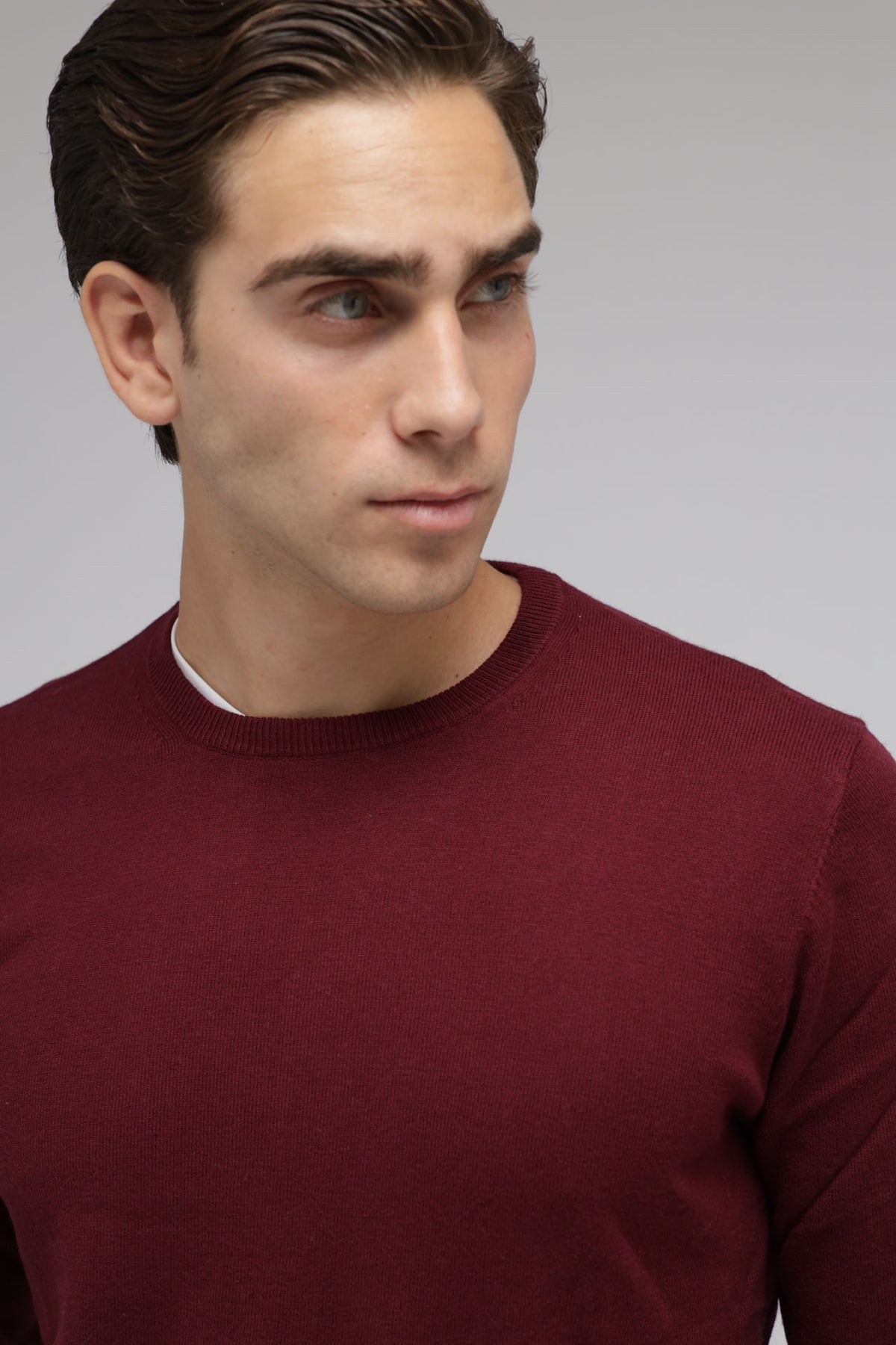 Girocollo Cotone e Cashmere Premium