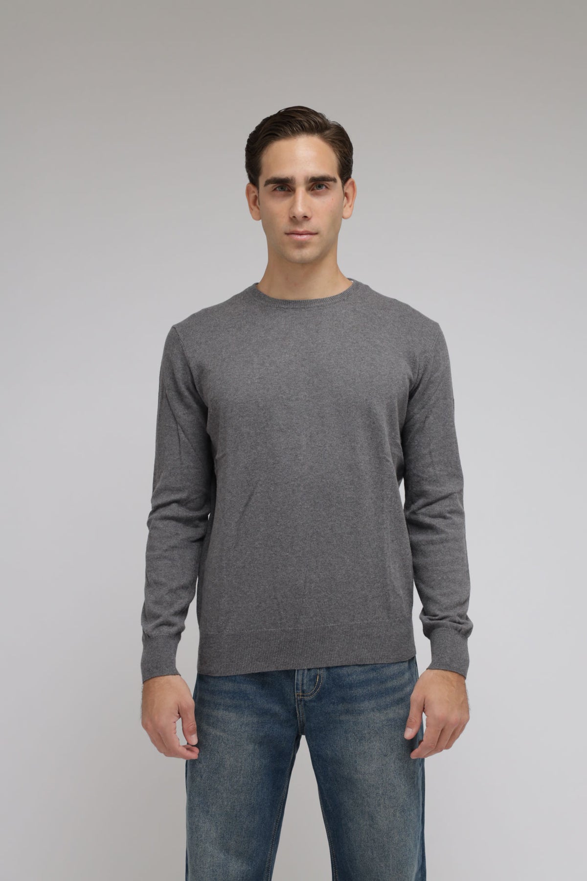 Girocollo Cotone e Cashmere Premium