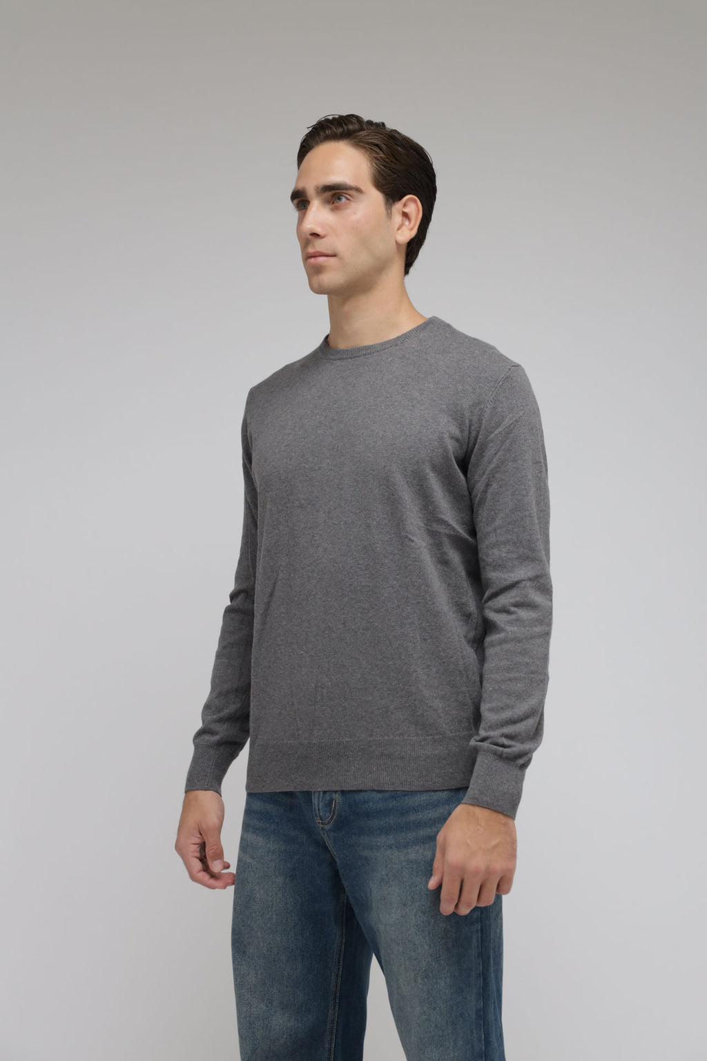 Girocollo Cotone e Cashmere Premium