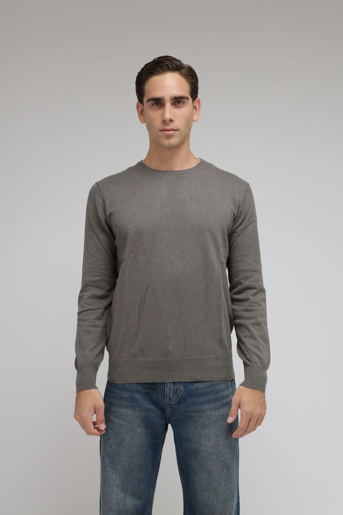 Girocollo Cotone e Cashmere Premium